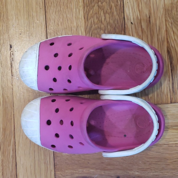 Crocs (pink with white trim) - Picture 2 of 3
